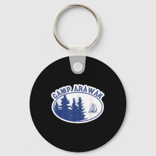 Camp Arawak Shirt Retro Summer Camp Keychain