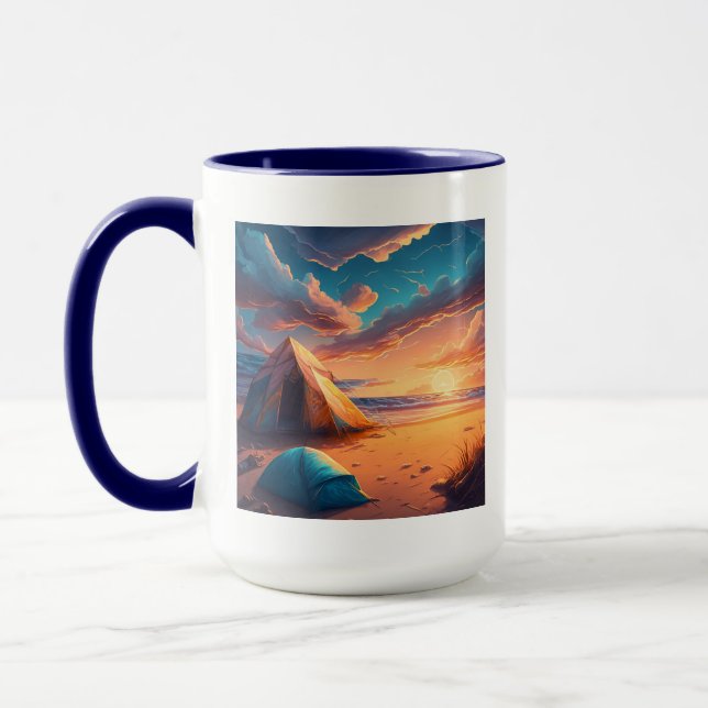 Camp at Sunrise Mug (Left)