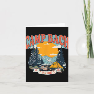 Camp Bach Bride 2025 Retro Camping Bachelorette Pa Card