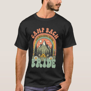 Camp Bach Bride Retro Camping Bachelorette Party M T-Shirt