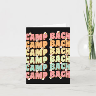 Camp Bach Groovy Bride Squad Camping Bachelorette Card