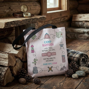 Camp Bach Wilderness Bachelorette Party Weekend Tote Bag