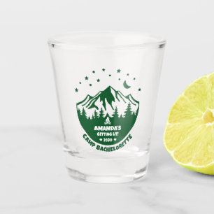 Camp Bachelorette Bridesmaid Green Shot Glass