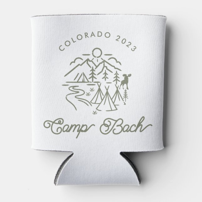 Camp Bachelorette Can Cooler/ Coozie (Front)