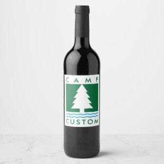 Camp Bachelorette Custom Wine Label