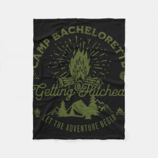 Camp Bachelorette Getting Lit Bride Party Favour D Fleece Blanket
