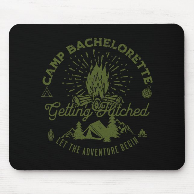 Camp Bachelorette Getting Lit Bride Party Favour D Mouse Pad (Front)