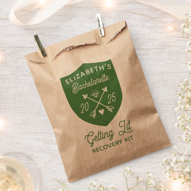 Camp Bachelorette Getting Lit Survival Kit Favour Bag (Clipped)