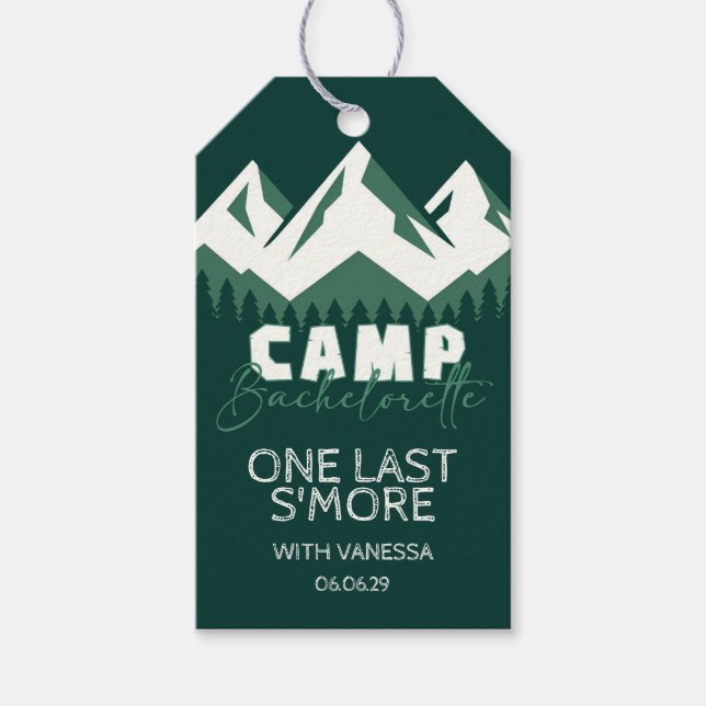Camp Bachelorette Gift Tags (Front)