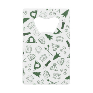 Camp Bachelorette Green Cooler Credit Card Bottle Opener