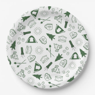 Camp Bachelorette Green Paper Napkin Paper Plate