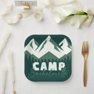 Camp Bachelorette Paper Plate