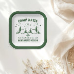 Camp Bachelorette Party Paper Plate<br><div class="desc">Camp Bachelorette Party Paper Plates</div>