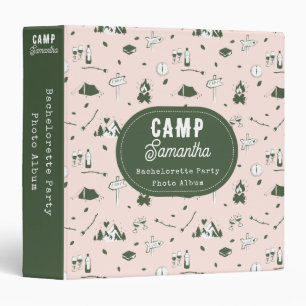 Camp Bachelorette Pink Binder