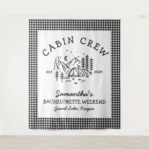 Camp Bachelorette weekend Mountains Tapestry