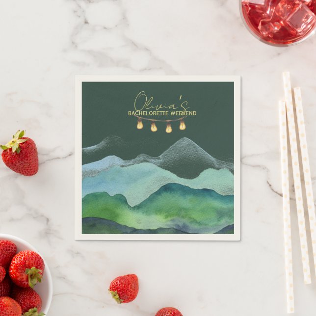 Camp Bachelorette weekend Napkin (Insitu)