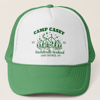 CAMP BACHELORETTE WEEKEND TRUCKER HAT