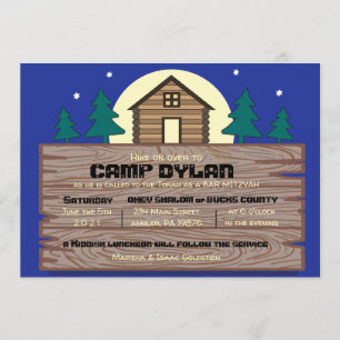 CAMP Bat Mitzvah Bar Mitzvah Invitation