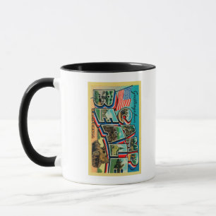 Camp Beale, California - Large Letter Scenes Mug