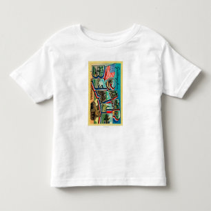 Camp Beale, California - Large Letter Scenes Toddler T-shirt