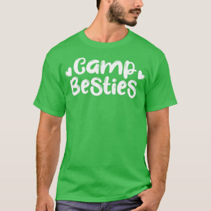 Camp Besties  Cute Best Friend Summer Camper Girl  T-Shirt