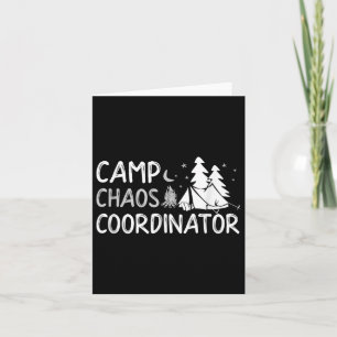Camp Chaos Coordinator Summer Director Counsellor  Card