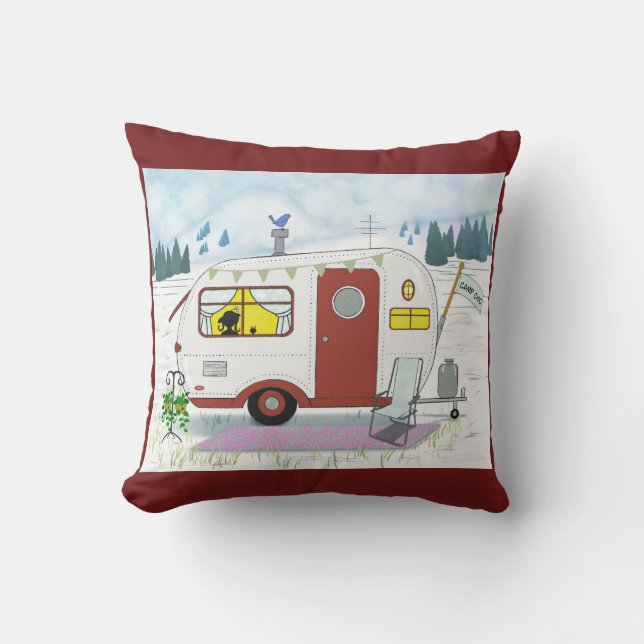 Camp Chic outdoor pillow (Front)