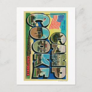 Camp Cooke, California - Large Letter Scenes Postcard