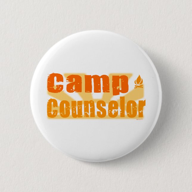 Camp Counsellor 2 Inch Round Button (Front)
