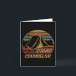 Camp Counsellor Camping Lovers Gifts Camper  Card<br><div class="desc">Camp Counsellor Camping Lovers Gifts Camper</div>