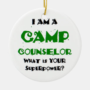 camp counsellor ceramic ornament