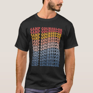 Camp Counsellor Groovy Retro T Shirt