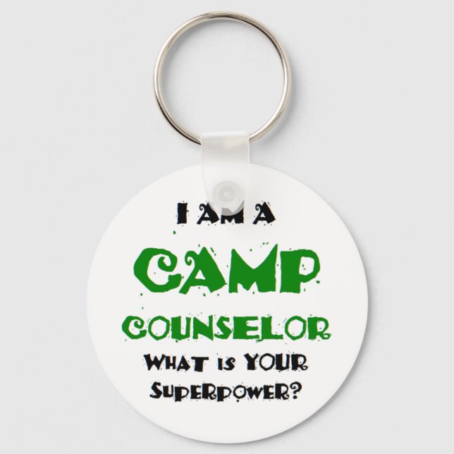 camp counsellor keychain (Front)