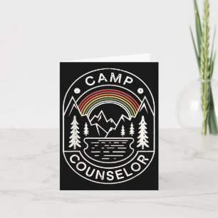 Camp Counsellor Shirt Camper Summer Camping Staff Card