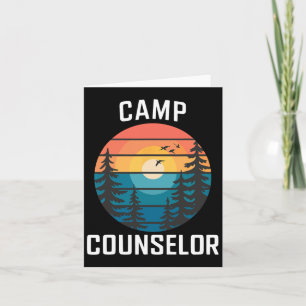 Camp Counsellor Shirt Camper Summer Camping Staff Card