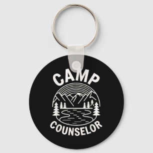 Camp Counsellor Shirt Camper Summer Camping Staff Keychain