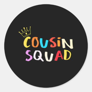 Camp Cousin 2018 Cousin Squad New Cousin Crew Classic Round Sticker