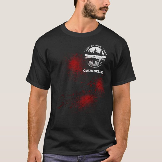 Camp Crystal Lake counselor (Friday the 13th) Esse T-Shirt (Front)