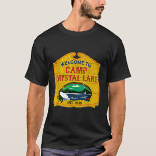 Camp Crystal Lake  Halloween Funny Camping Graphic T-Shirt