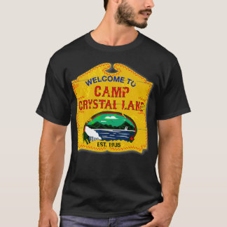 Camp Crystal Lake Halloween Funny Camping Graphic T-Shirt