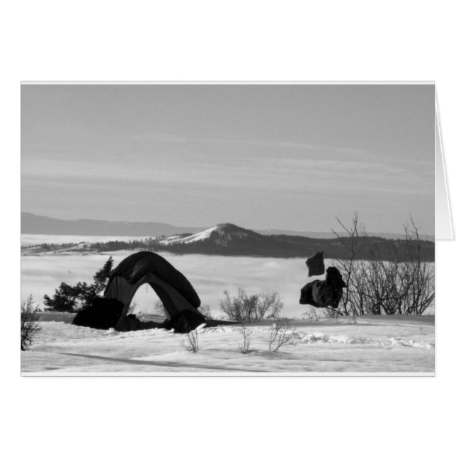 CAMP D'HIVER : Au-dessus des nuages (Devant horizontal)
