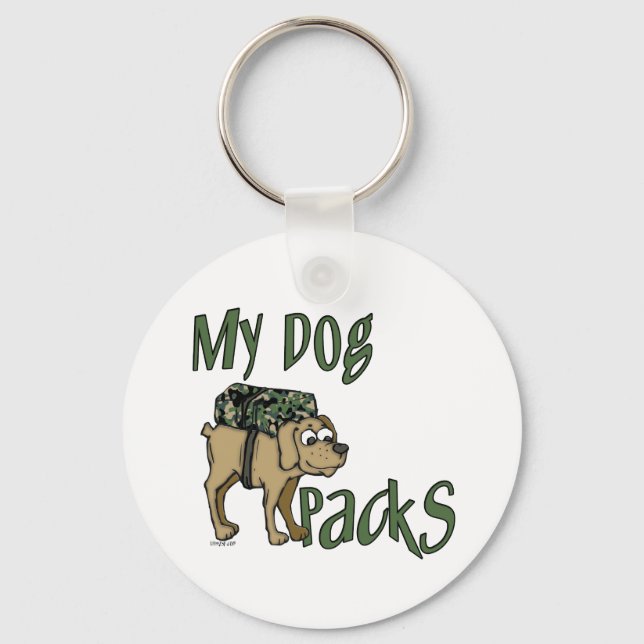 Camp Dog Keychain (Front)