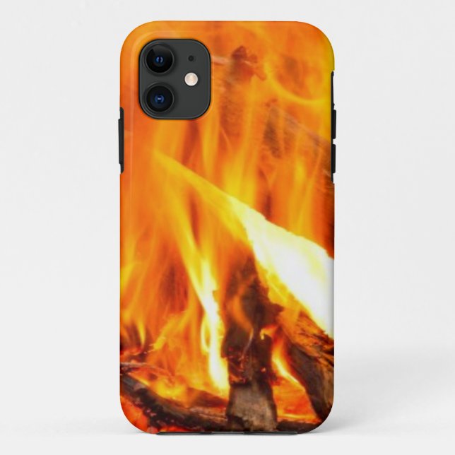 Camp Fire Hot With Wood Case-Mate iPhone Case (Back)