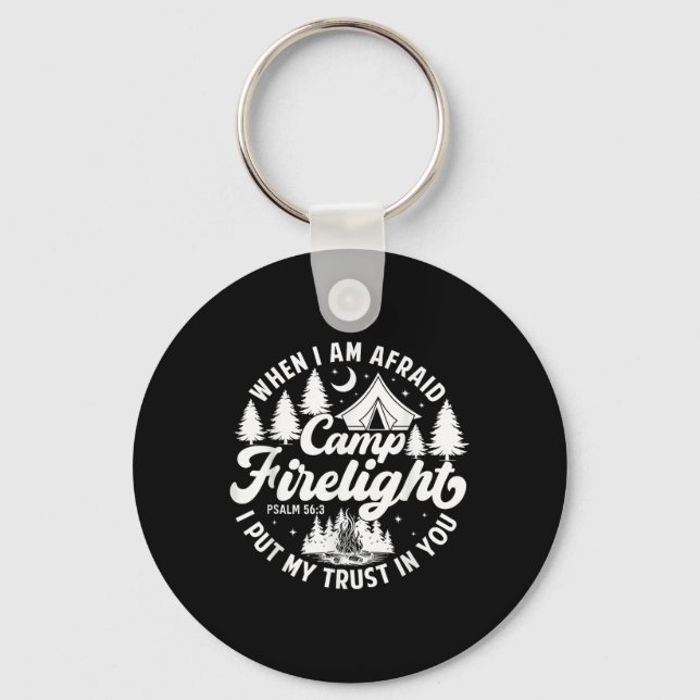 Camp Firelight Vacation Bible School Christian Sum Keychain (Front)