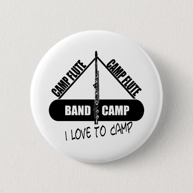 Camp Flute 2 Inch Round Button (Front)