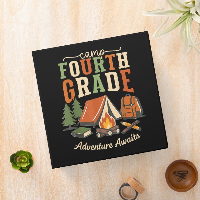 Camp Fourth Grade Adventure Awaits 4th Grade Binder (In Situ)