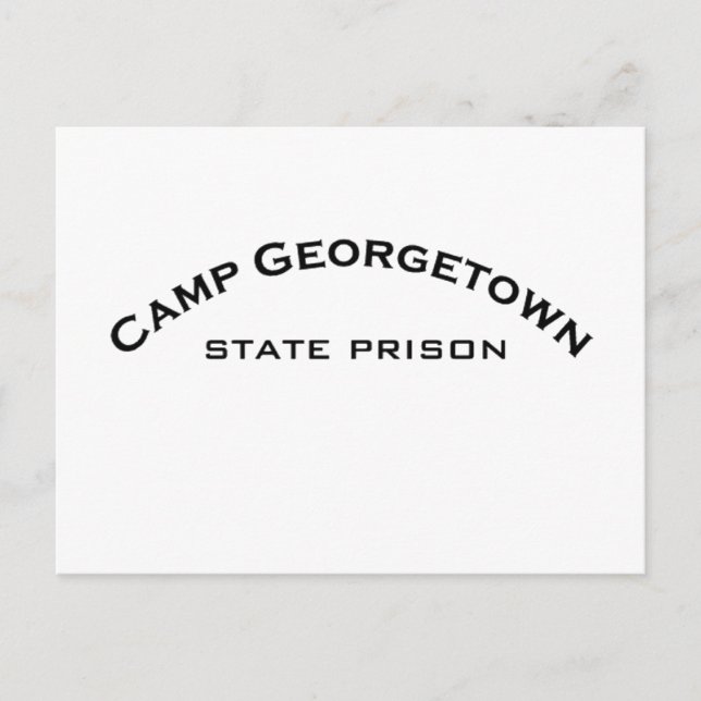 Camp Georgetown State Prison Logo Cartes de poste (Devant)
