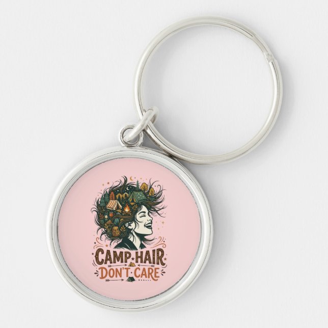 Camp Hair Don't Care Keychain (Front)
