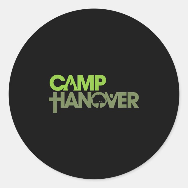 Camp Hanover Logo - Dark Colours  Classic Round Sticker (Front)
