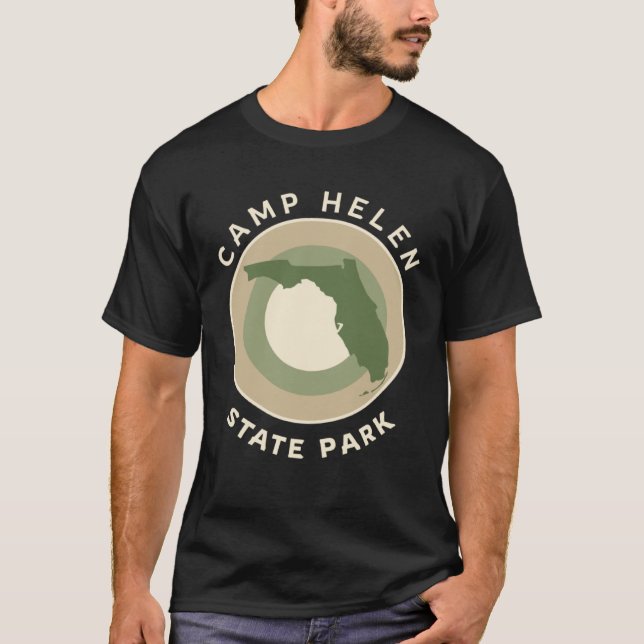 Camp Helen State Park Florida Bullseye FL Souvenir T-Shirt (Front)